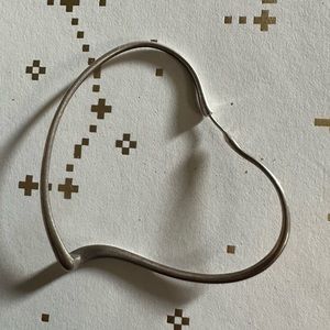 Tiffany & Co Open Heart Hoop Earrings (used)